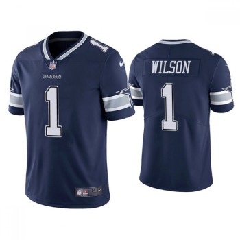 Men's Dallas Cowboys #1 Cedrick Wilson Navy Vapor Limited Stitched Jersey Men's Dallas Cowboys #1 Cedrick Wilson Navy Vapor Limited Stitched Jersey