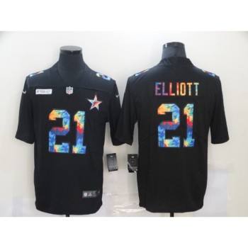 Men's Dallas Cowboys #21 Ezekiel Elliott 2020 Black Crucial Catch Limited Stitched Jersey Men's Dallas Cowboys #21 Ezekiel Elliott 2020 Black Crucial Catch Limited Stitched Jersey