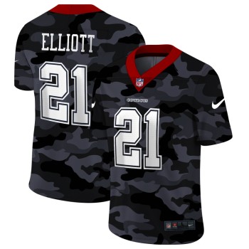Men's Dallas Cowboys #21 Ezekiel Elliott 2020 Camo Limited Stitched Jersey Men's Dallas Cowboys #21 Ezekiel Elliott 2020 Camo Limited Stitched Jersey