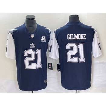 Men's Dallas Cowboys #21 Stephon Gilmore Navy 2023 F.U.S.E. With 1960 Patch Vapor Limited Stitched Football Jersey Men's Dallas Cowboys #21 Stephon Gilmore Navy 2023 F.U.S.E. With 1960 Patch Vapor Limited Stitched Football Jersey