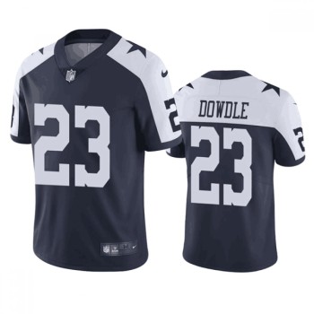 Men's Dallas Cowboys #23 Rico Dowdle Navy/White Thanksgiving Stitched Limited Football Jersey Men's Dallas Cowboys #23 Rico Dowdle Navy/White Thanksgiving Stitched Limited Football Jersey