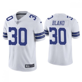 Men's Dallas Cowboys #30 DaRon Bland White Vapor Limited Stitched Jersey Men's Dallas Cowboys #30 DaRon Bland White Vapor Limited Stitched Jersey