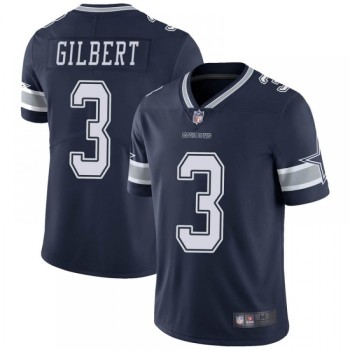 Men's Dallas Cowboys #3 Garrett Gilbert Navy Vapor Limited Stitched Jersey Men's Dallas Cowboys #3 Garrett Gilbert Navy Vapor Limited Stitched Jersey