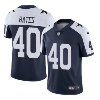 Men's Dallas Cowboys #40 Bill Bates Navy Vapor Limited Stitched Jersey Men's Dallas Cowboys #40 Bill Bates Navy Vapor Limited Stitched Jersey