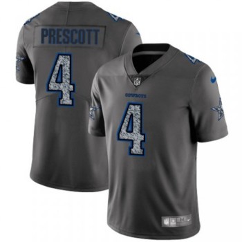 Men's Dallas Cowboys #4 Dak Prescott 2019 Gray Fashion Static Limited Stitched NFL Jersey Men's Dallas Cowboys #4 Dak Prescott 2019 Gray Fashion Static Limited Stitched NFL Jersey