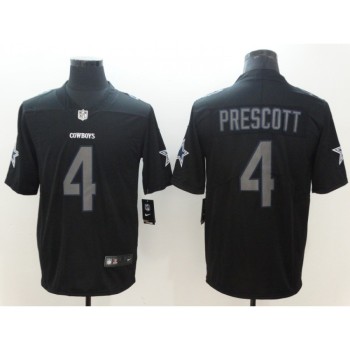 Men's Dallas Cowboys #4 Dak Prescott Black 2018 Impact Limited Stitched NFL Jersey Men's Dallas Cowboys #4 Dak Prescott Black 2018 Impact Limited Stitched NFL Jersey