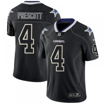 Men's Dallas Cowboys #4 Dak Prescott Black 2018 Lights Out Color Rush NFL Limited Jersey Men's Dallas Cowboys #4 Dak Prescott Black 2018 Lights Out Color Rush NFL Limited Jersey