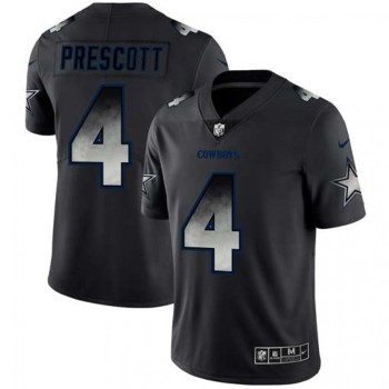 Men's Dallas Cowboys #4 Dak Prescott Black 2019 Smoke Fashion Limited Stitched NFL Jersey Men's Dallas Cowboys #4 Dak Prescott Black 2019 Smoke Fashion Limited Stitched NFL Jersey