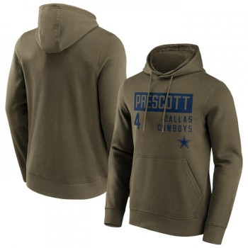 Men's Dallas Cowboys #4 Dak Prescott Fashion Name & Number Hoodie Men's Dallas Cowboys #4 Dak Prescott Fashion Name & Number Hoodie