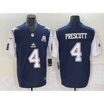 Men's Dallas Cowboys #4 Dak Prescott Navy 2023 F.U.S.E. With 1960 Patch Vapor Limited Stitched Football Jersey Men's Dallas Cowboys #4 Dak Prescott Navy 2023 F.U.S.E. With 1960 Patch Vapor Limited Stitched Football Jersey