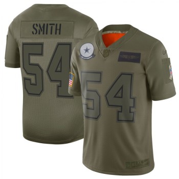 Men's Dallas Cowboys #54 Jaylon Smith 2019 Camo Salute To Service Limited Stitched NFL Jersey Men's Dallas Cowboys #54 Jaylon Smith 2019 Camo Salute To Service Limited Stitched NFL Jersey