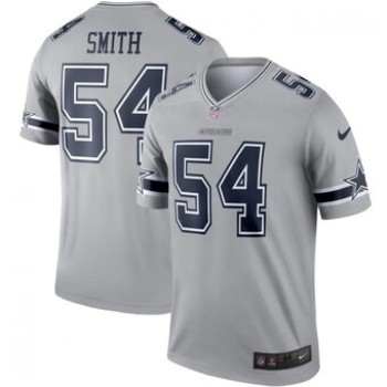 Men's Dallas Cowboys #54 Jaylon Smith Gray Inverted Legend Jersey Men's Dallas Cowboys #54 Jaylon Smith Gray Inverted Legend Jersey