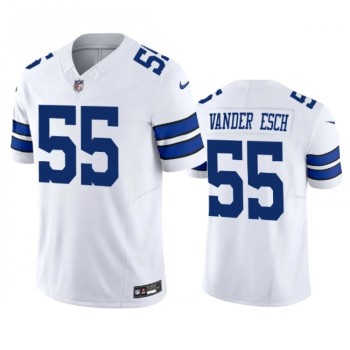 Men's Dallas Cowboys #55 Leighton Vander Esch White 2023 F.U.S.E. Vapor Limited Stitched Football Jersey Men's Dallas Cowboys #55 Leighton Vander Esch White 2023 F.U.S.E. Vapor Limited Stitched Football Jersey