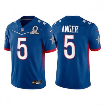 Men's Dallas Cowboys #5 Bryan Anger 2022 Royal NFC Pro Bowl Stitched Jersey Men's Dallas Cowboys #5 Bryan Anger 2022 Royal NFC Pro Bowl Stitched Jersey