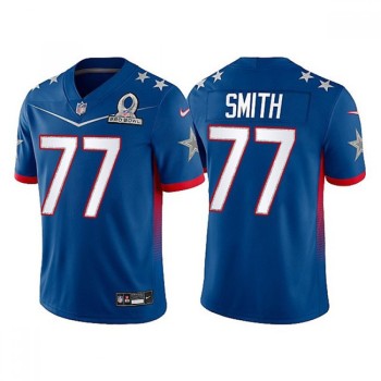 Men's Dallas Cowboys #77 Tyron Smith 2022 Royal NFC Pro Bowl Stitched Jersey Men's Dallas Cowboys #77 Tyron Smith 2022 Royal NFC Pro Bowl Stitched Jersey