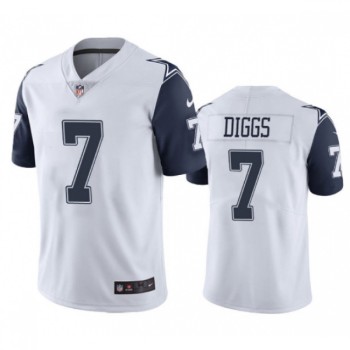 Men's Dallas Cowboys #7 Trevon Diggs 2021 White Thanksgiving Limited Stitched Jersey Men's Dallas Cowboys #7 Trevon Diggs 2021 White Thanksgiving Limited Stitched Jersey