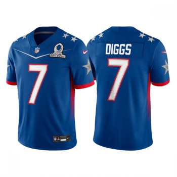 Men's Dallas Cowboys #7 Trevon Diggs 2022 Royal Pro Bowl Stitched Jersey Men's Dallas Cowboys #7 Trevon Diggs 2022 Royal Pro Bowl Stitched Jersey