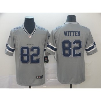 Men's Dallas Cowboys #82 Jason Witten Gray Inverted Legend Stitched NFL Jersey Men's Dallas Cowboys #82 Jason Witten Gray Inverted Legend Stitched NFL Jersey