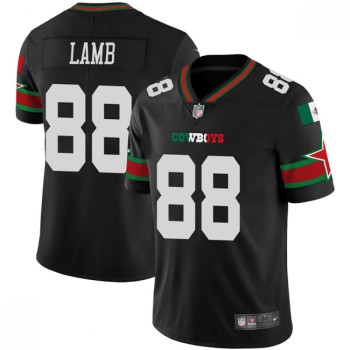 Men's Dallas Cowboys #88 CeeDee Lamb Black Mexico Vapor Limited Stitched Football Jersey Men's Dallas Cowboys #88 CeeDee Lamb Black Mexico Vapor Limited Stitched Football Jersey