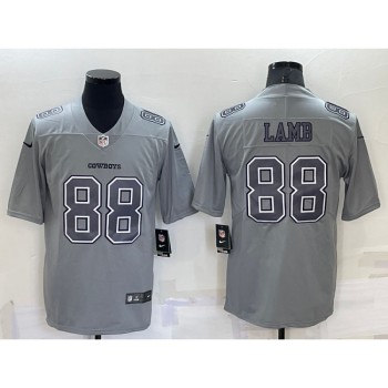 Men's Dallas Cowboys #88 CeeDee Lamb Grey Atmosphere Fashion Stitched Jersey Men's Dallas Cowboys #88 CeeDee Lamb Grey Atmosphere Fashion Stitched Jersey
