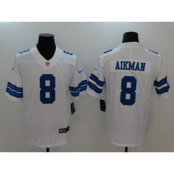 Men's Dallas Cowboys #8 Troy Aikman White Vapor Untouchable Player Limited Jersey Men's Dallas Cowboys #8 Troy Aikman White Vapor Untouchable Player Limited Jersey