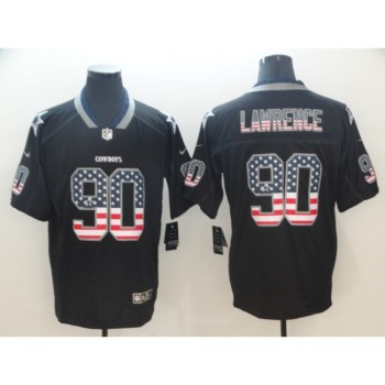 Men's Dallas Cowboys #90 Demarcus Lawrence 2018 Black USA Flag Color Rush Limited Fashion NFL Stitched Jersey Men's Dallas Cowboys #90 Demarcus Lawrence 2018 Black USA Flag Color Rush Limited Fashion NFL Stitched Jersey