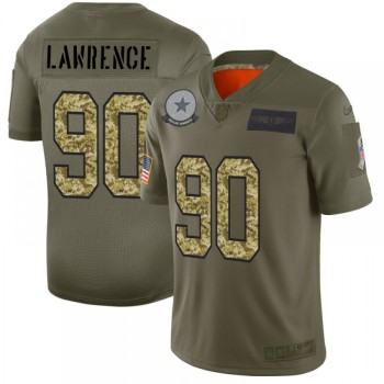Men's Dallas Cowboys #90 Demarcus Lawrence 2019 Olive/Camo Salute To Service Limited Stitched NFL Jersey Men's Dallas Cowboys #90 Demarcus Lawrence 2019 Olive/Camo Salute To Service Limited Stitched NFL Jersey