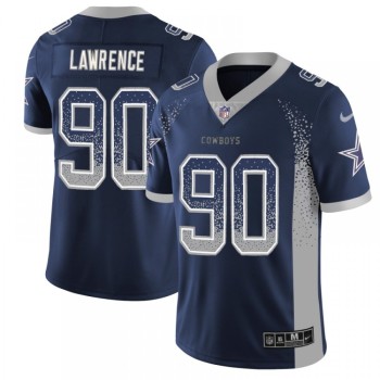 Men's Dallas Cowboys #90 Demarcus Lawrence Navy Blue 2018 Drift Fashion Color Rush Limited Stitched NFL Jersey Men's Dallas Cowboys #90 Demarcus Lawrence Navy Blue 2018 Drift Fashion Color Rush Limited Stitched NFL Jersey