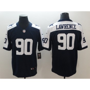 Men's Dallas Cowboys #90 Demarcus Lawrence Navy Blue Thanksgiving Vapor Untouchable Limited NFL Stitched Jersey Men's Dallas Cowboys #90 Demarcus Lawrence Navy Blue Thanksgiving Vapor Untouchable Limited NFL Stitched Jersey