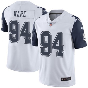 Men's Dallas Cowboys #94 DeMarcus Ware White Vapor Limited Stitched Jersey Men's Dallas Cowboys #94 DeMarcus Ware White Vapor Limited Stitched Jersey