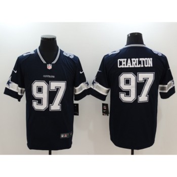 Men's Dallas Cowboys #97 Taco Charlton Navy Vapor Untouchable Player Limited Jersey Men's Dallas Cowboys #97 Taco Charlton Navy Vapor Untouchable Player Limited Jersey