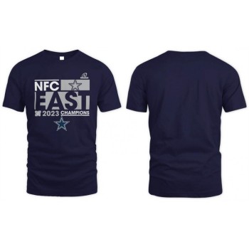 Men's Dallas Cowboys Navy 2023 NFC East Division Champions Big & Tall Conquer Tee T-Shirt Men's Dallas Cowboys Navy 2023 NFC East Division Champions Big & Tall Conquer Tee T-Shirt