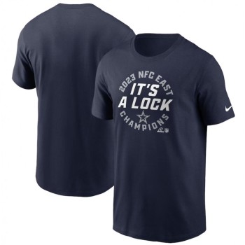 Men's Dallas Cowboys Navy 2023 NFC East Division Champions Locker Room Trophy Collection T-Shirt Men's Dallas Cowboys Navy 2023 NFC East Division Champions Locker Room Trophy Collection T-Shirt