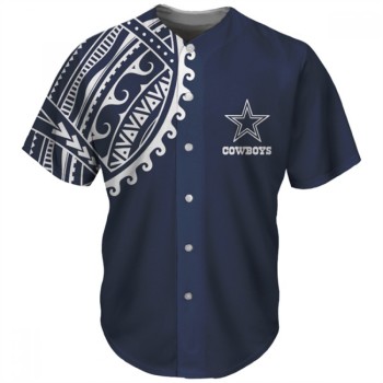 Men's Dallas Cowboys Navy Baseball Jersey Men's Dallas Cowboys Navy Baseball Jersey
