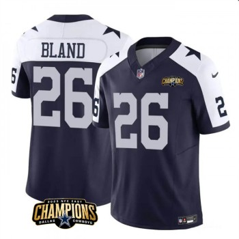 Men's Dallas Cowboys #26 DaRon Bland Navy/White 2023 F.U.S.E. NFC East Champions Patch Stitched Football Jersey Men's Dallas Cowboys #26 DaRon Bland Navy/White 2023 F.U.S.E. NFC East Champions Patch Stitched Football Jersey