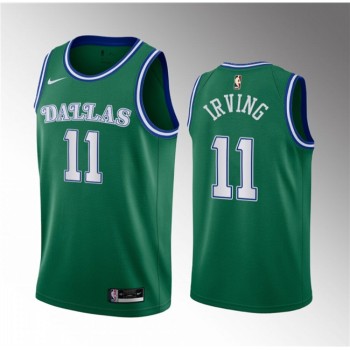 Men's Dallas Mavericks #11 Kyrie Irving Green Classic Edition Stitched Basketball Jersey Men's Dallas Mavericks #11 Kyrie Irving Green Classic Edition Stitched Basketball Jersey