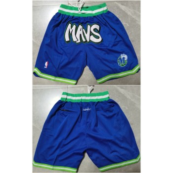Men's Dallas Mavericks Blue Shorts (Run Small) Men's Dallas Mavericks Blue Shorts (Run Small)