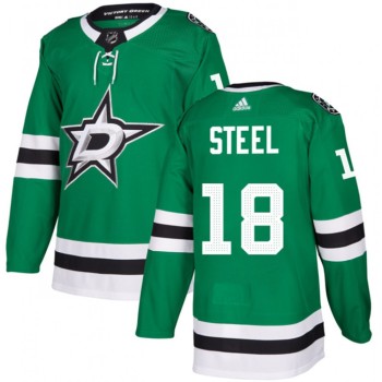 Men's Dallas Stars #18 Sam Steel Green Stitched Jersey Men's Dallas Stars #18 Sam Steel Green Stitched Jersey