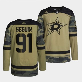 Men's Dallas Stars #91 Tyler Seguin 2022 Camo Military Appreciation Night Stitched Jersey Men's Dallas Stars #91 Tyler Seguin 2022 Camo Military Appreciation Night Stitched Jersey