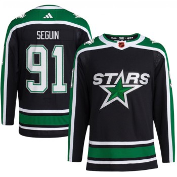 Men's Dallas Stars #91 Tyler Seguin Black 2022-23 Reverse Retro Stitched Jersey Men's Dallas Stars #91 Tyler Seguin Black 2022-23 Reverse Retro Stitched Jersey