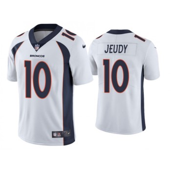 Men's Denver Broncos #10 Jerry Jeudy White 2019 Vapor Untouchable Stitched Jersey Men's Denver Broncos #10 Jerry Jeudy White 2019 Vapor Untouchable Stitched Jersey