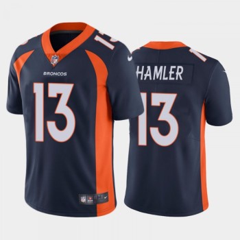 Men's Denver Broncos #13 KJ Hamler Navy Vapor Untouchable Limited Stitched Jersey Men's Denver Broncos #13 KJ Hamler Navy Vapor Untouchable Limited Stitched Jersey