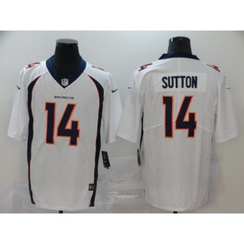 Men's Denver Broncos #14 Courtland Sutton White Vapor Untouchable Limited NFL Stitched Jersey Men's Denver Broncos #14 Courtland Sutton White Vapor Untouchable Limited NFL Stitched Jersey