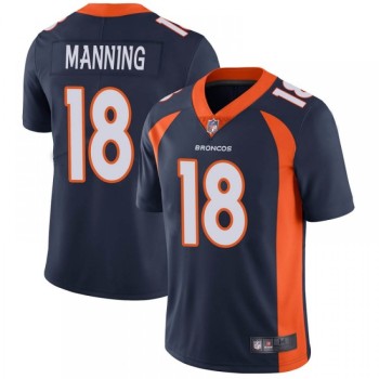 Men's Denver Broncos #18 Peyton Manning Navy Vapor Untouchable Limited Stitched NFL Jersey Men's Denver Broncos #18 Peyton Manning Navy Vapor Untouchable Limited Stitched NFL Jersey