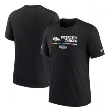 Men's Denver Broncos 2022 Black Crucial Catch Performance T-Shirt Men's Denver Broncos 2022 Black Crucial Catch Performance T-Shirt