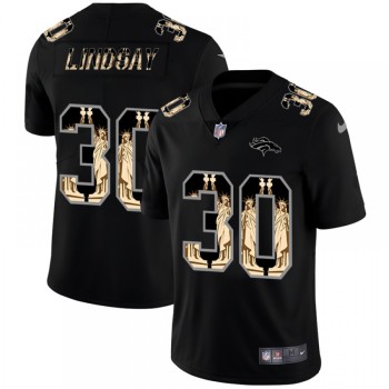 Men's Denver Broncos #30 Phillip Lindsay 2019 Black Statue of Liberty Limited Stitched NFL Jersey Men's Denver Broncos #30 Phillip Lindsay 2019 Black Statue of Liberty Limited Stitched NFL Jersey