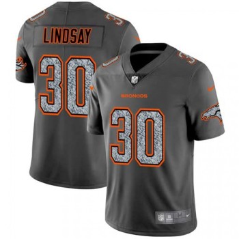 Men's Denver Broncos #30 Phillip Lindsay 2019 Gray Fashion Static Limited Stitched NFL Jersey Men's Denver Broncos #30 Phillip Lindsay 2019 Gray Fashion Static Limited Stitched NFL Jersey
