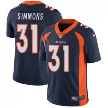 Men's Denver Broncos #31 Justin Simmons Navy Vapor Untouchable Limited Stitched NFL Jersey Men's Denver Broncos #31 Justin Simmons Navy Vapor Untouchable Limited Stitched NFL Jersey