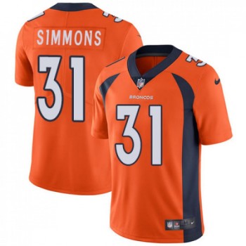 Men's Denver Broncos #31 Justin Simmons Orange Vapor Untouchable Limited Stitched NFL Jersey Men's Denver Broncos #31 Justin Simmons Orange Vapor Untouchable Limited Stitched NFL Jersey