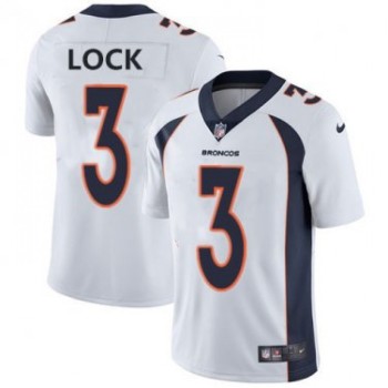 Men's Denver Broncos #3 Drew Lock White 2019 Vapor Untouchable Stitched NFL Jersey Men's Denver Broncos #3 Drew Lock White 2019 Vapor Untouchable Stitched NFL Jersey